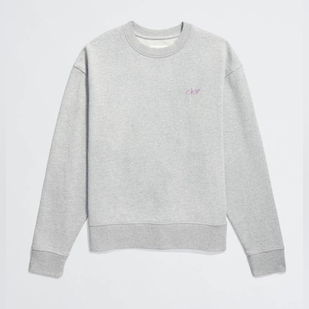 Calvin Klein x Jennie Capsule Heather Gray Sweatshirt XS NWT